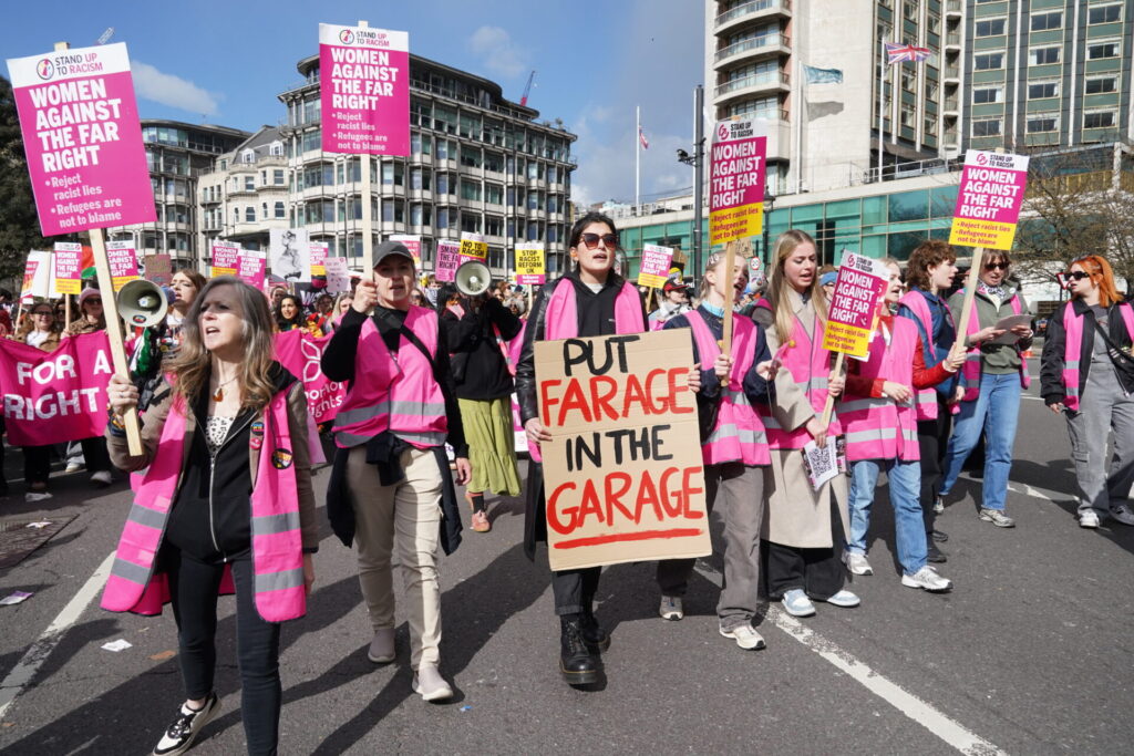 march against the far right
