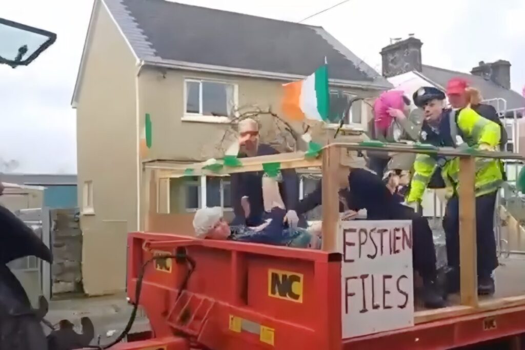 st patricks day epstein float