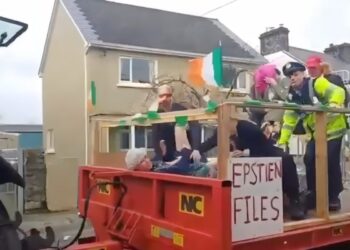 st patricks day epstein float